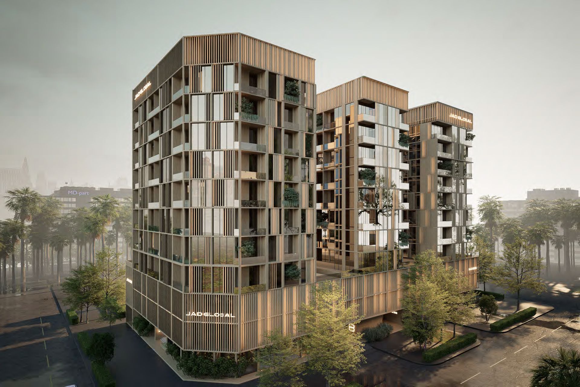 JAD 288 buildings surrounded by greenery