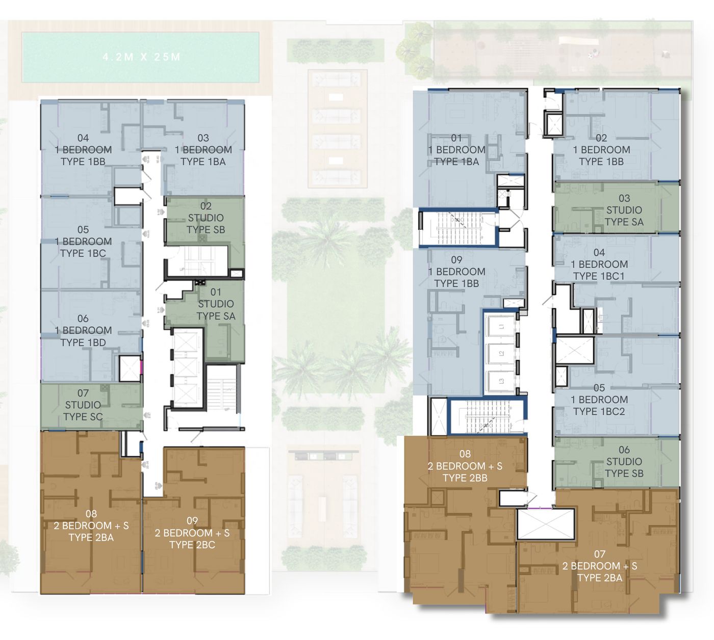 Indicative studio floor plan